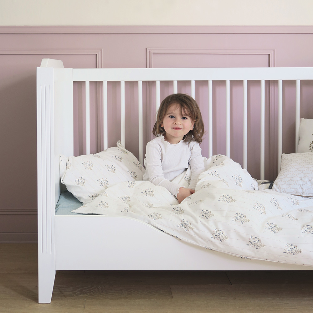 Lit bébé évolutif Opéra Blanc 70x140 - Maison Charlotte