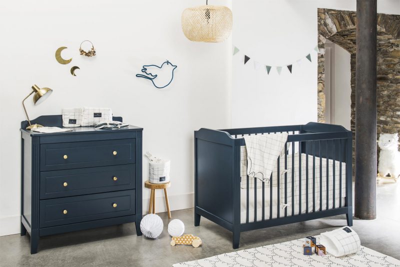 Lit Bébé Opéra Bleu Maison Charlotte - Ambiance 2