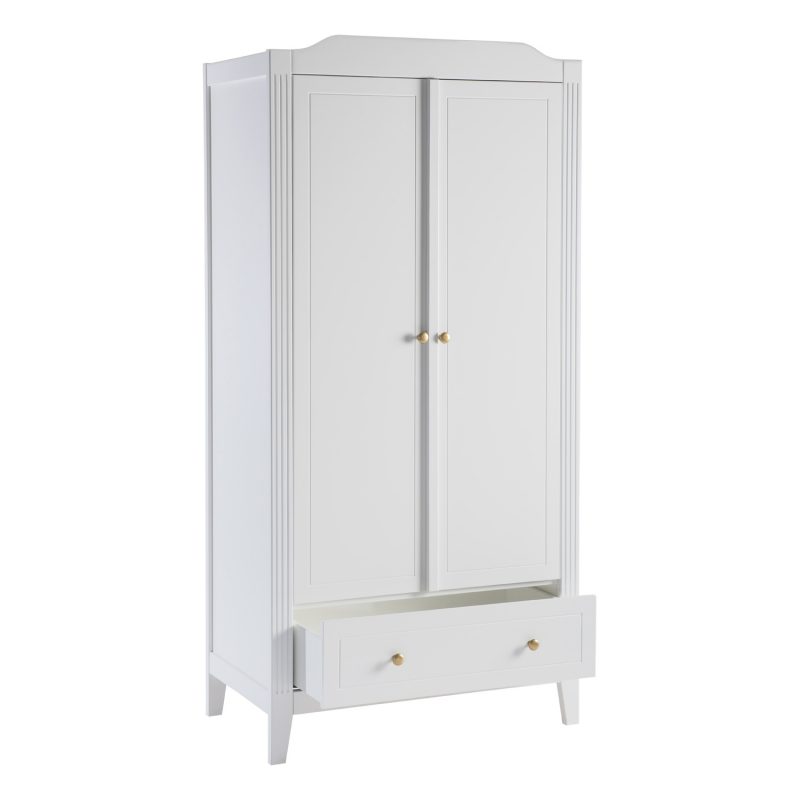 Armoire Opéra Blanc Maison Charlotte - Tiroir ouvert