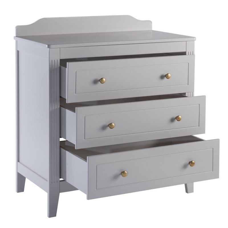 Commode Opéra Gris Maison Charlotte - Ouverte