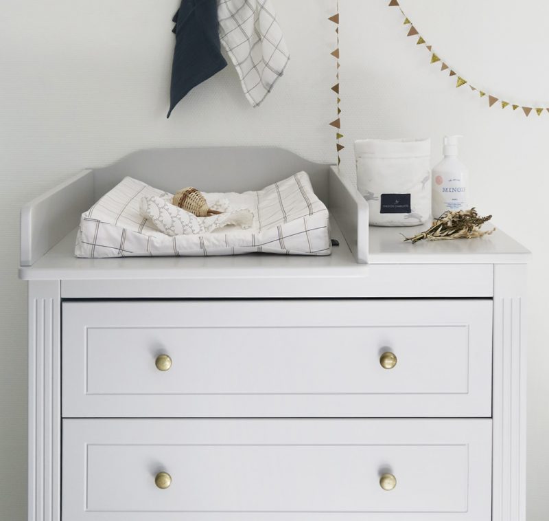 Chest of drawers and changing table Opéra Grey  Maison Charlotte