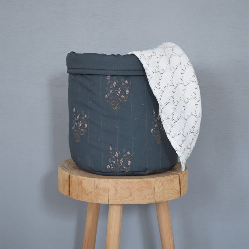 Corbeille M Madeleine Bleu prestige Maison Charlotte