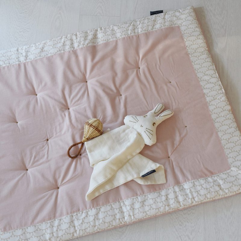 Rectangular play mat Rivoli pink Maison Charlotte