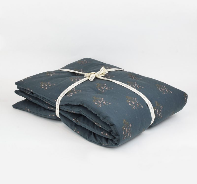 Decke 70x100cm Madeleine Prestigeblau Maison Charlotte