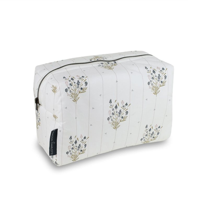 Trousse de toilette en percale Madeleine Maison Charlotte