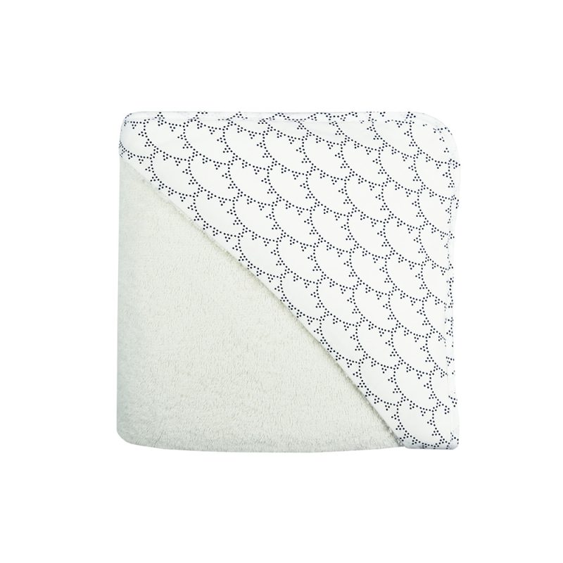 Cape de bain 100x100 Rivoli Bleu Prestige Maison Charlotte