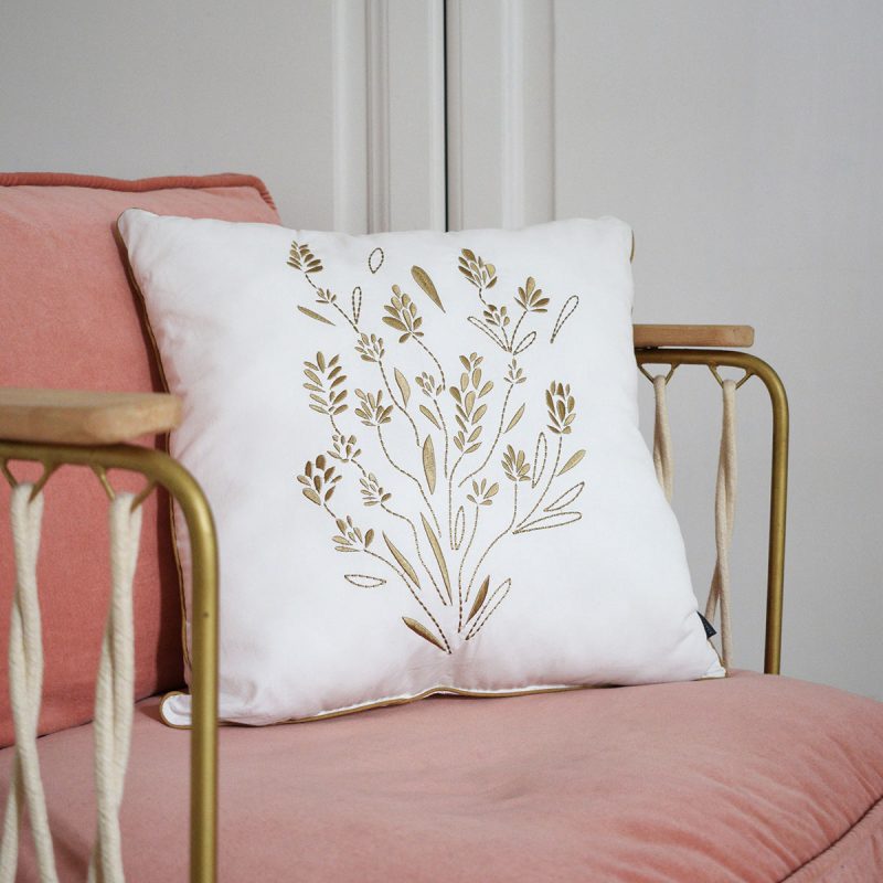 Embroidered cushion Madeleine Maison Charlotte