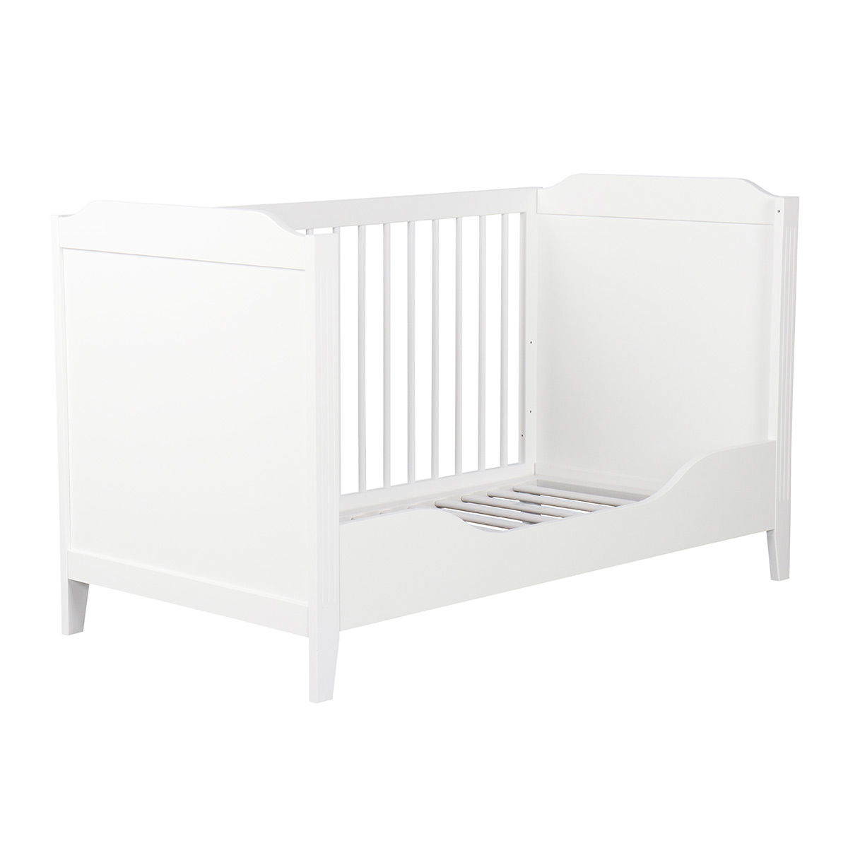 Lit bébé Halula 70x140 cm-blanc Moderne - Emob