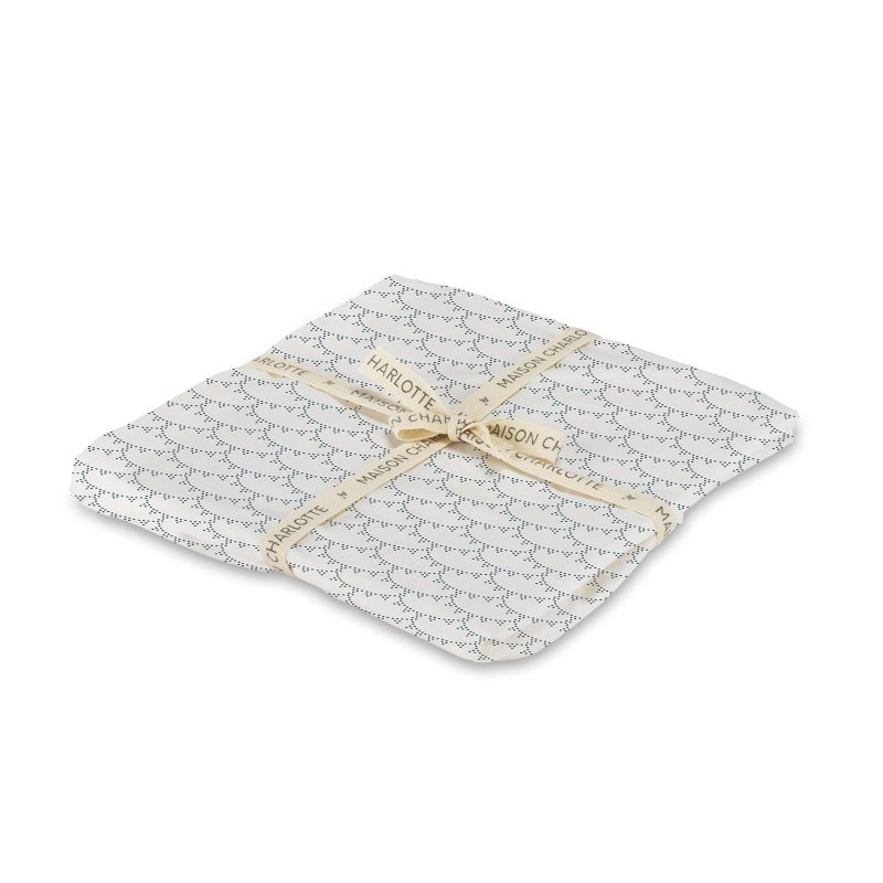 Drap Housse Rivoli Bleu Prestige Maison Charlotte