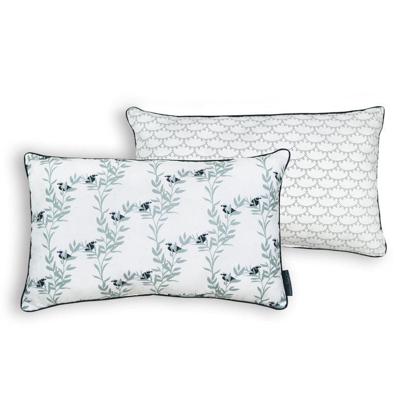 Coussin rectangulaire Monceau/Rivoli Bleu Prestige Maison Charlotte