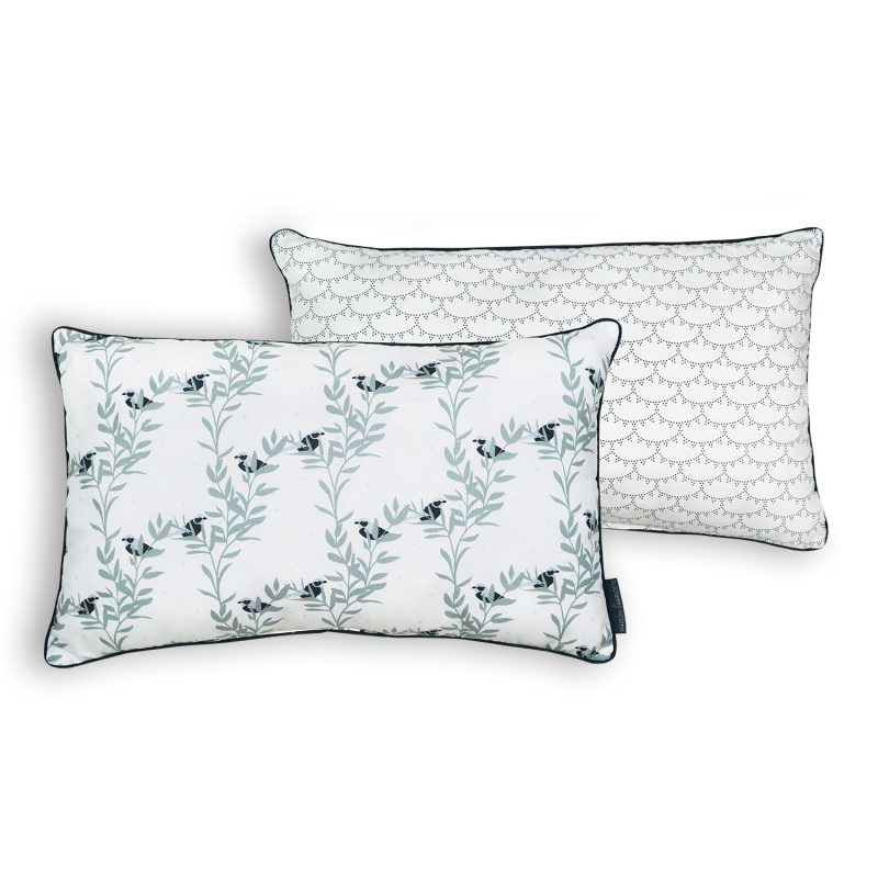 Coussin rectangulaire Monceau/Rivoli Bleu Prestige Maison Charlotte