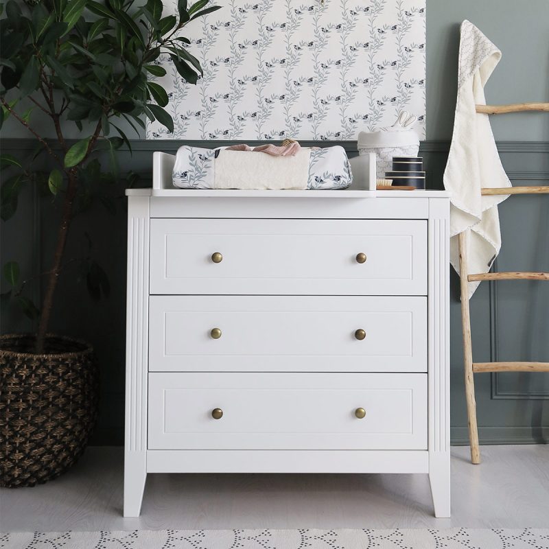 Commode Opéra avec plan à langer blanc Maison Charlotte