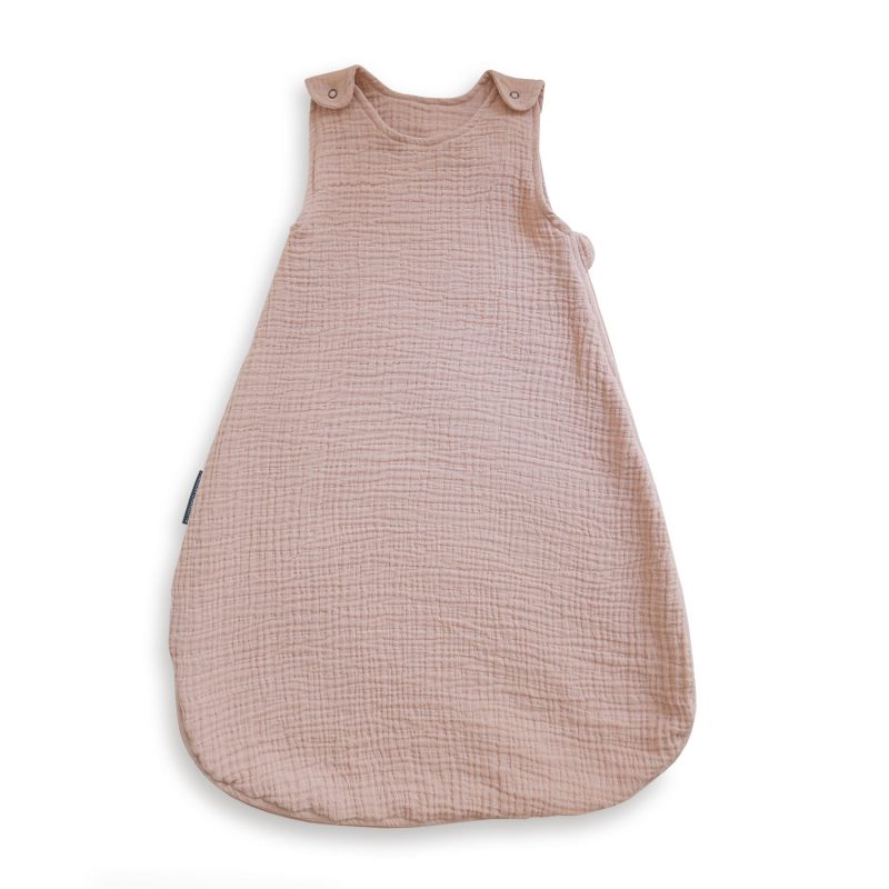 Plain gauze sleeping bag 0-6 months pink Maison Charlotte