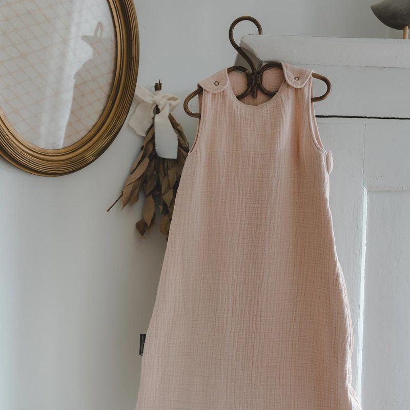 Pink cotton gauze sleeping bag Maison Charlotte